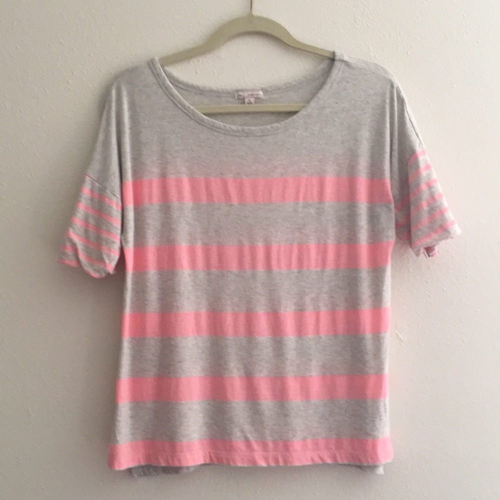 Gap Pink Stripe Tee